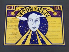 Paramount Northwest 1972 Concert Poster, J Geils, Peter Frampton, John Denver...