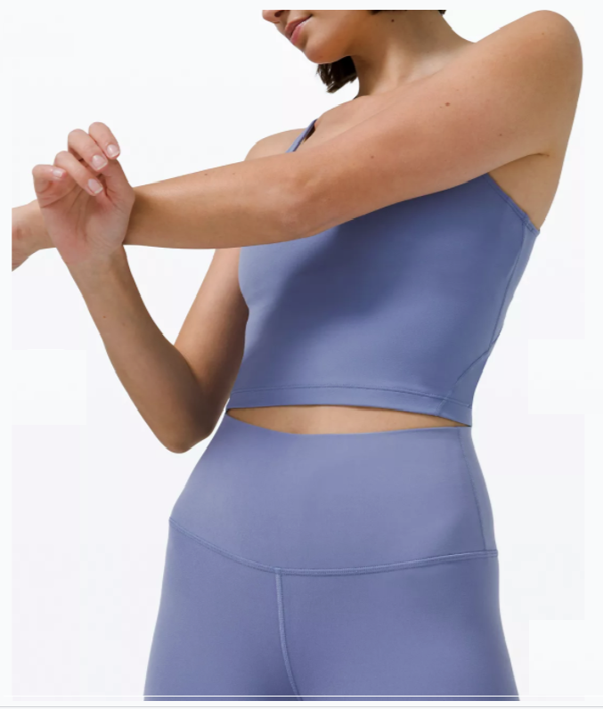 NWT Lululemon Align Crop HR Size 4 Water Drop Blue - Soft Nulu Yoga Pant  RARE !
