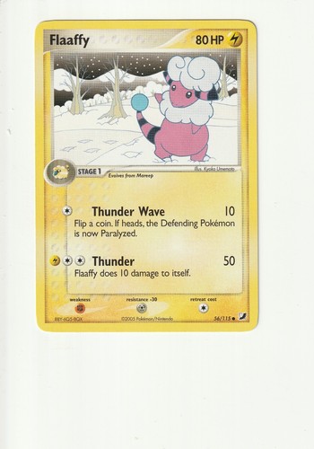 PSA 5 2005 Pokemon EX Unseen Forces Flareon REVERSE Holo Foil Rare