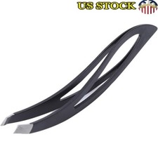 Precision Black Eyebrow Tweezers Set Facial Nose Hair Removal Tools Women New