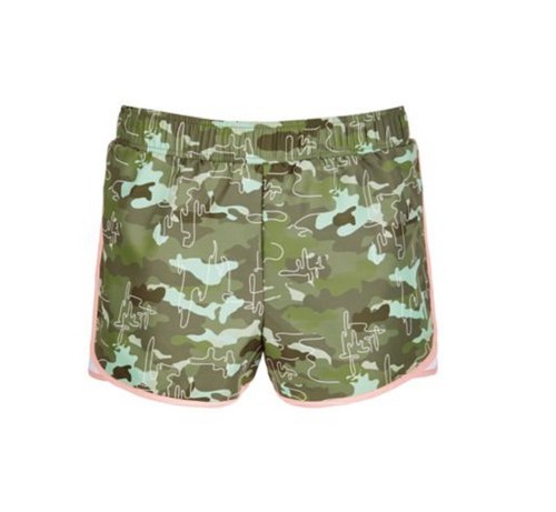Ideology Big Girls L 14 Camo Green Moss Printed Active Shorts NWT - 第 1/5 張圖片