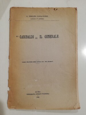 Rebucci GEDENKREDE VON GARIBALDI 1907 Teatro Ferrario