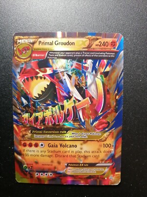 Pokemon Primal Groudon EX 86/160 Holo