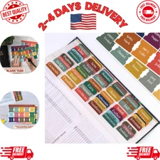 Boho Bible Tabs 90 Pack Large Print Laminated Index Tabs for Study & Reading