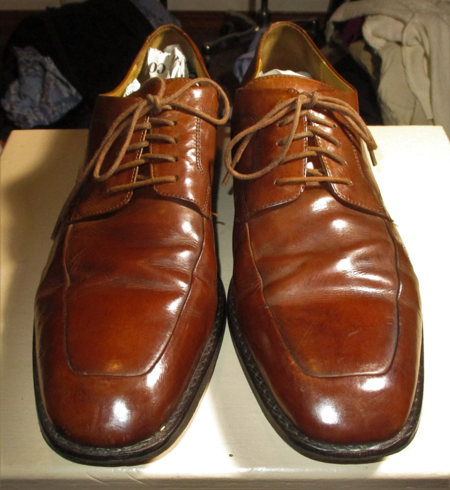 COLE HAAN Brown Leather Lace Up Shoes Men's Size 9.5 M