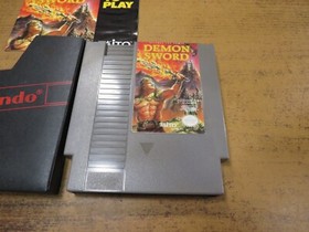 Demon Sword (Nintendo Entertainment System, 1989) Cartridge & Manual - NES C11