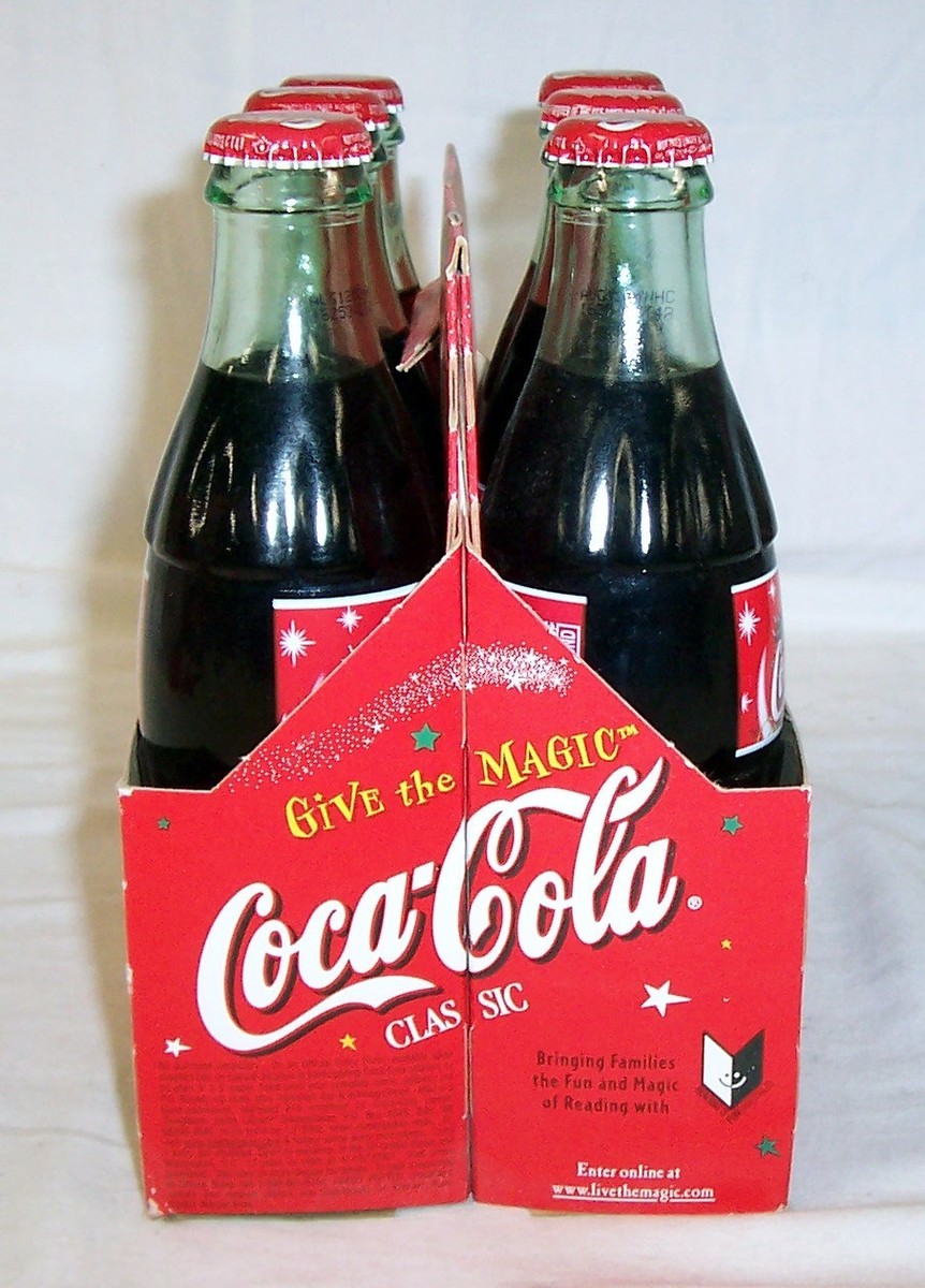 2001 COCA COLA CHRISTMAS HOLIDAY 6 PACK 8 OZ FULL BOTTLES | eBay 2001 COCA COLA CHRISTMAS HOLIDAY 6 PACK 8 OZ FULL BOTTLES | eBay