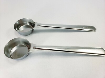 Pack of 2 Stainless Steel Commercial Long Handle Espresso Coffee Scoop accessory