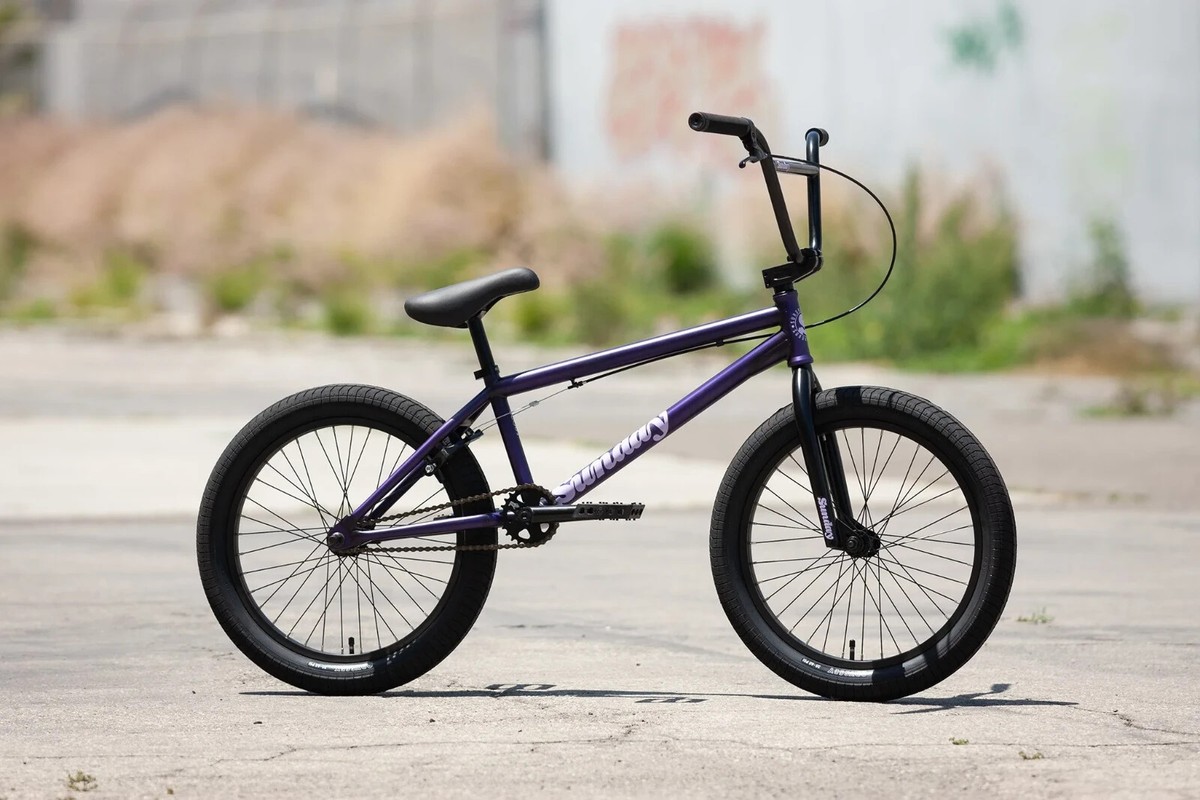 SUNDAY SCOUT BMX BIKE 20.75 in. tt MATTE TRANS PURPLE BICYCLE for