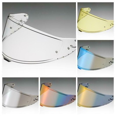 Shoei CWR-F2 Shield Fits RF-1400 Motorcycle Helmet Clear Blue Chrome Orange Gold