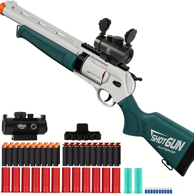 Soft Bullet Toy Gun Toy Shotgun Suitable for Indoor/Outdoor Play Birthday Gift