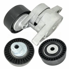 Serpentine Belt Tensioner & Idler Pulley Kit Set of 3 for BMW E36 E39 E46 E53
