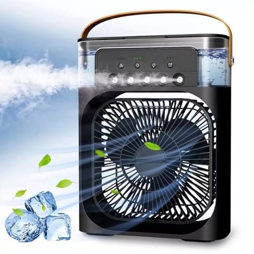 Portable Cooling Desk Fan Mist Aircon Travel Quiet LED ICE Water Air Cooling Fan - Picture 11 of 19