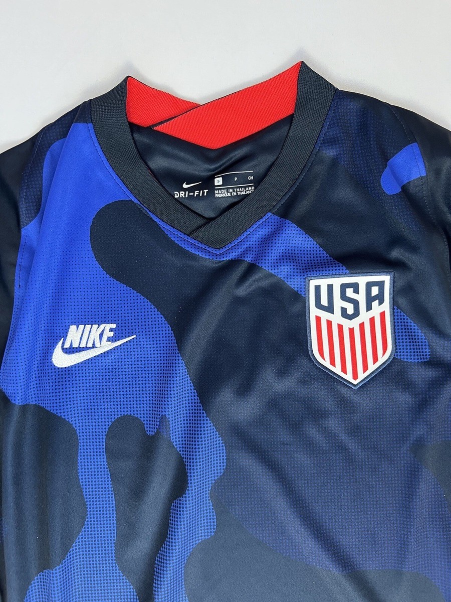 Nike USA Away Soccer Jersey 20-21 Navy Blue Red CD0736-475 Men's