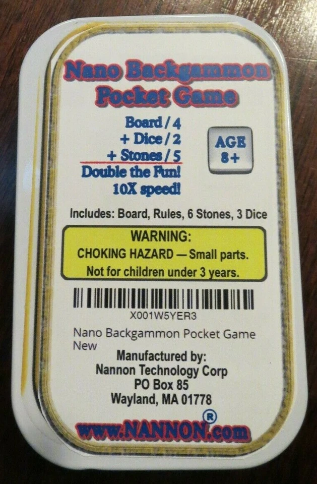 Nannon - Nano Backgammon Pocket Game - Image 2 of 4