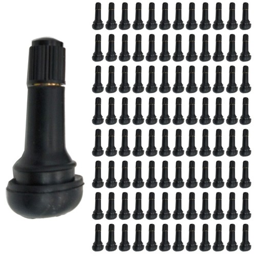 100pcs Universal TR413 Rubber Tire for Valve Stems Short Rod Car Accesso