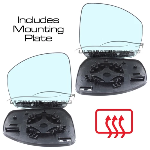 Wing Mirror Glass Range Rover Mk4 L405 2012-2022 Heated Convex Pair Left & Right
