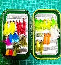 fishing pond, lake. Complete flies (Marabou, MSC, Zonker) 27 nymphs and fly