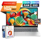 2026 HP 15 Laptop AMD Ryzen 7 7730U 12GB RAM & 256GB SSD Office 2024 Touchscreen