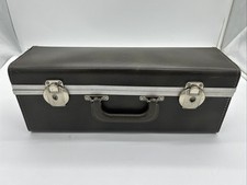 8 Track Case Black Holder Holds 15 Tapes Vintage brown Vinyl