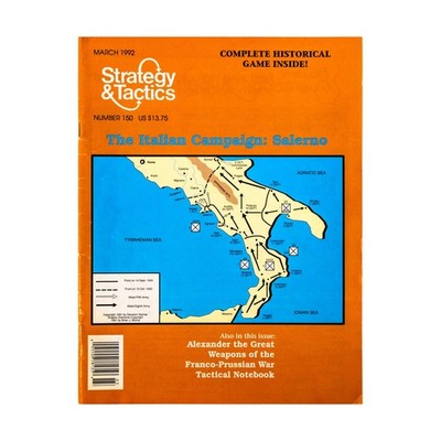 SPI S&T Magazine  #150 ''The Salerno Invasion, Weapons and Tactics of th Mag VG+