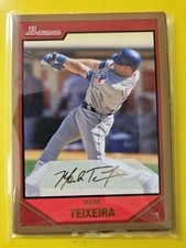 (5 Card Lot) 2007 Bowman Gold #173 Mark Teixeira - Texas Rangers