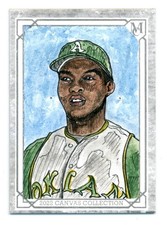 2022 Topps Museum Collection Artist Original Reggie Jackson Canvas 1/1