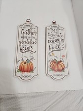 Set Of 2 Fall Decor Signs