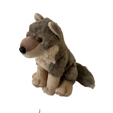 Wild Republic Wolf Plush Stuffed Animal Gray 11"