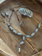 Bracelet Earrings Necklace Ring Fashion Southwestern Boho Jewelry Set