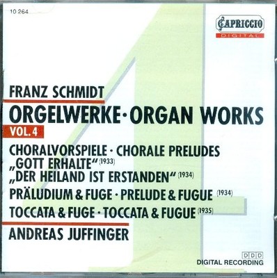 Schmidt, F. - Organ Works, Vol.4 [IMPORT] - Schmidt, F. CD MHVG The Cheap Fast