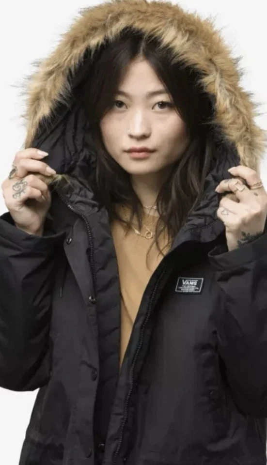 Vans Women Size Small Fuego MTE Parka - Mountain Edition Womens Jacket Black S - Image 4 of 4