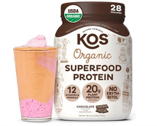 KOS Vegan Protein Powder Chocolate, Erythrito...