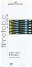 Cyprus Airways timetable 2006/10/29