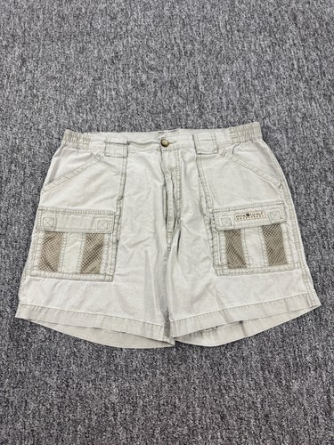Hook & Tackle Cargo Shorts Men 36x5 Classic Fit Performance Fishing Utility Vtg