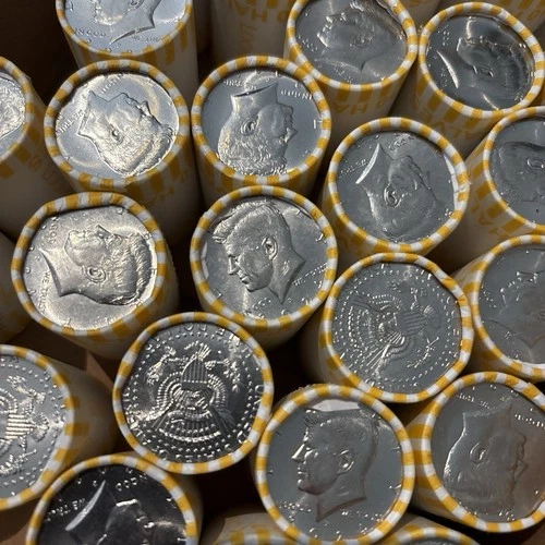 2024-P Kennedy Half Dollar Roll 20 Coins Fed Sealed Brilliant Uncirculated Roll