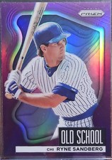 2022 Panini Prizm #OS-4 Ryne Sandberg Old School Purple Prizm