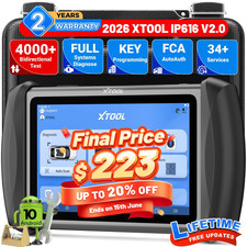 Used Xtool Ip616 V2.0 Auto Full System Diagnostic Tool Scanner Key Programmer