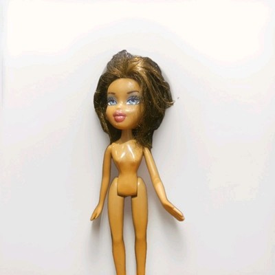 TM 2001 MGA BRATZ Brown Hair Doll Nude 9.5'' Tall Cut Hair Tlc Doll
