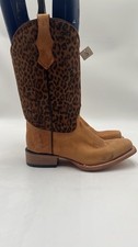 Circle G Girls Leopard Print Western Boots Br...