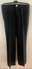 VERSACE JEANS COUTURE Black Lightweight Wool Pants Size 34 EU 48 Made in Italy