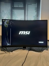 MSI Optix G27CQ4 27” Gaming Curved Monitor - Black - CRACKED SCREEN