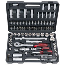 Coffret de douilles et accessoires 1/4'' - 1/2'', 94 pièces - KSTools 911.0694  