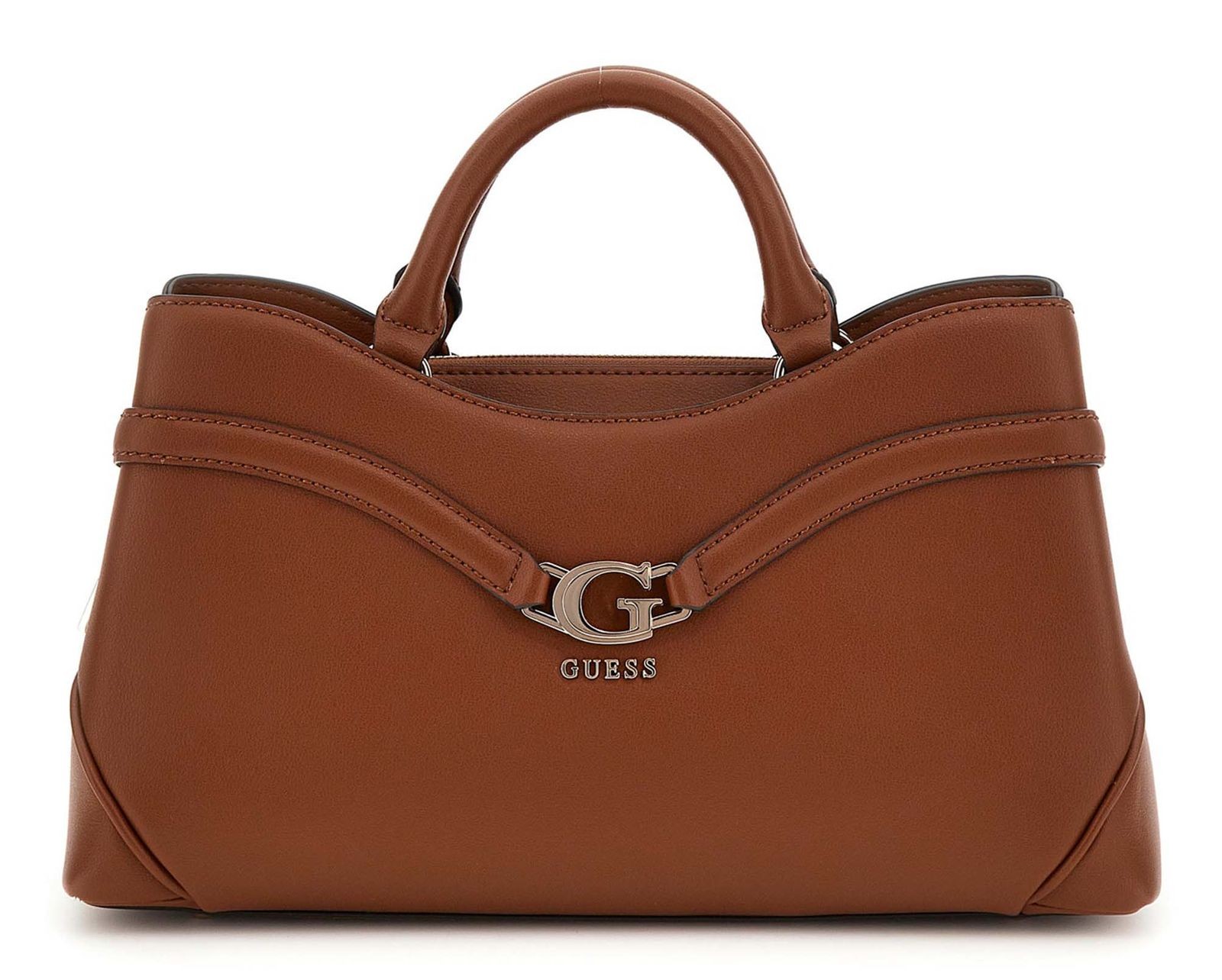 GUESS handbag Dea Girlfriend Satchel Cognac