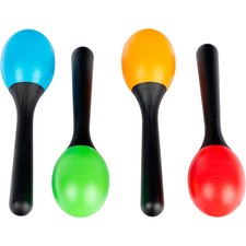 Nino 4Piece Maraca Set MultiColored Lightweight