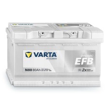 VARTA N80 Autobatterie, 80Ah 12V 800A, Dynamic EFB, 580500080