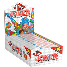 Joker Rolling Paper 1 1/2 Cigarette Papers 1.5 Original Full Box of 24 Booklets