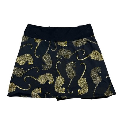 Dona Jo Leopard Athletic Skirt size 2 in Black Golf, Pickleball, Tennis