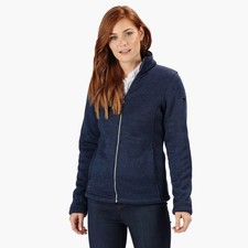 Image of Regatta Blue Fleece Jacket Size 20 Womens Raizel Full Zip Sherpa Warm