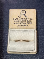 Vintage 10k Yellow Gold Antique Baby Childs Ring Band Tiny